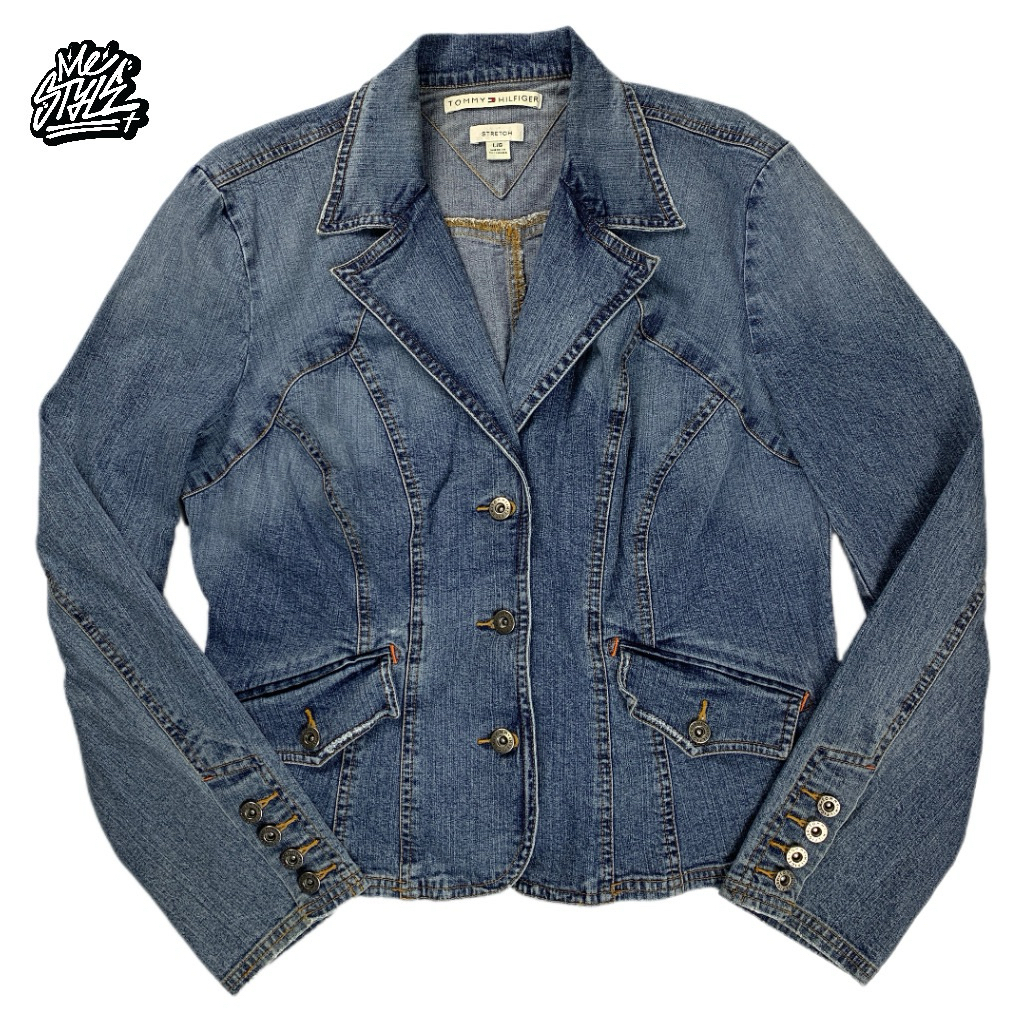 เสื้อแจ็คเก็ตยีนส์ Tommy hilfiger (มือสอง)