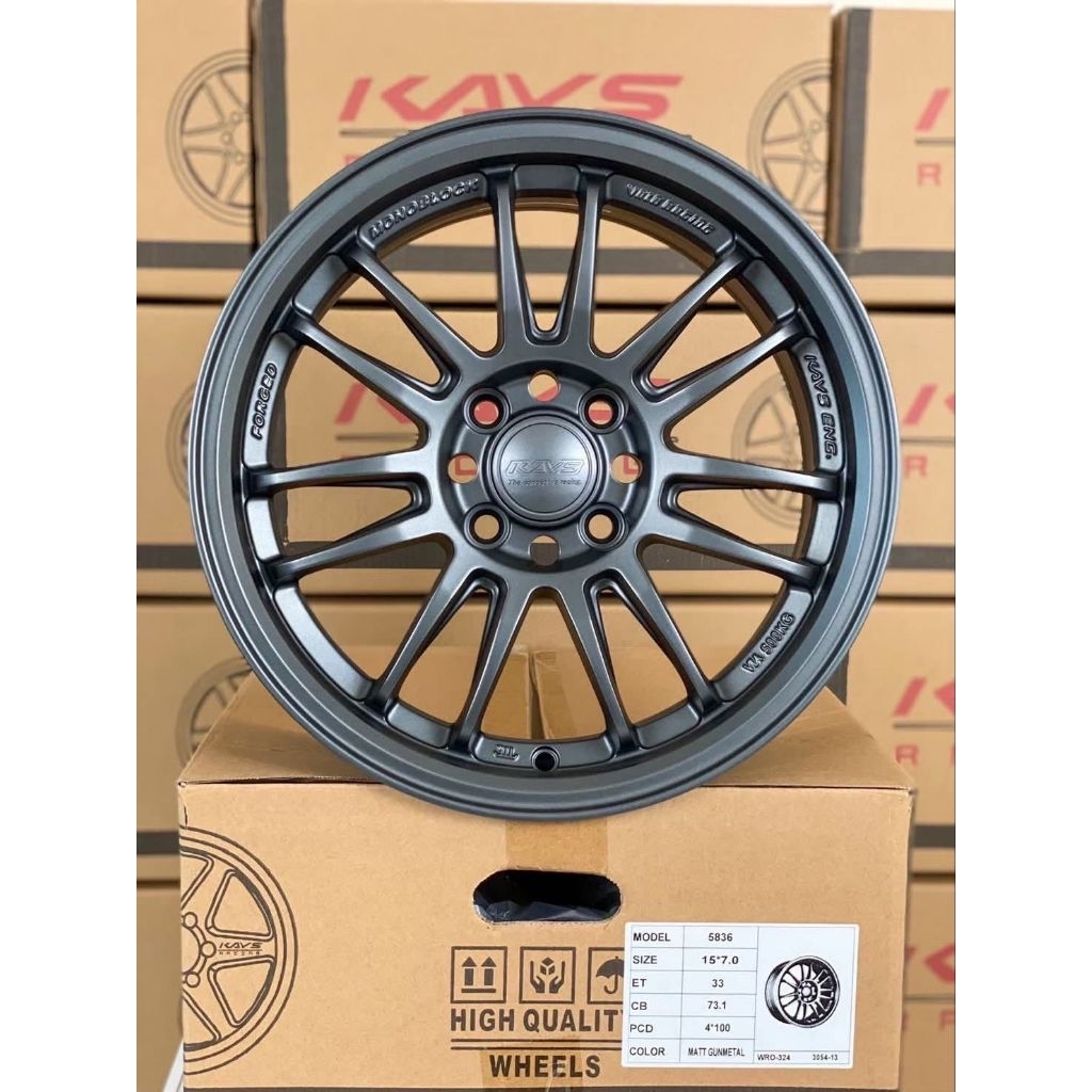 ล้อซิ่งRE30. ขอบ15 กว้าง7  ET33. 4รู/100(งานKAYS)🏁