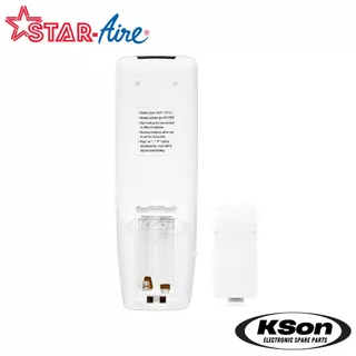 รีโมทแอร์ สตาร์แอร์ อะไหล่แอร์ Star Aire Air Conditioner Remote Control รุ่น DE-125-A