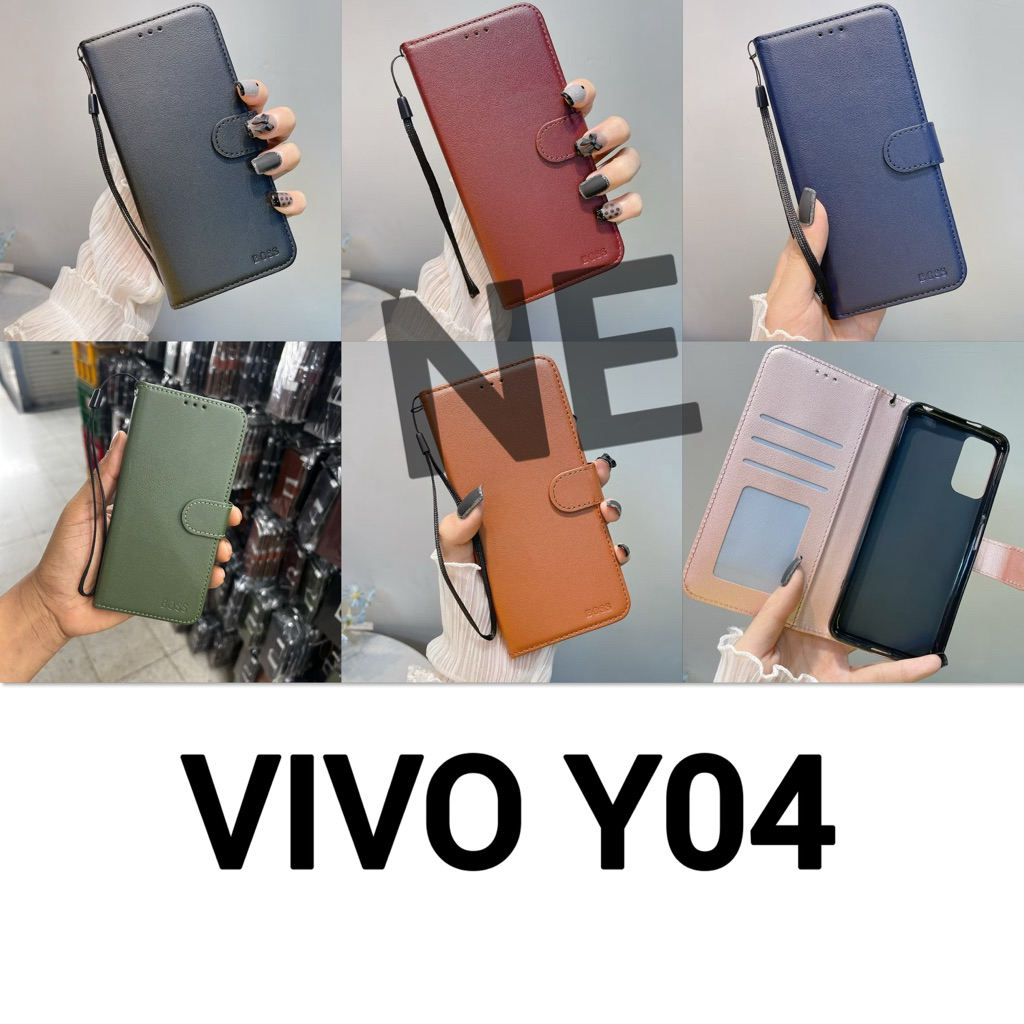 CASE เคส รุ่น Y04 - Y04S - ฝาพับ ✅📮