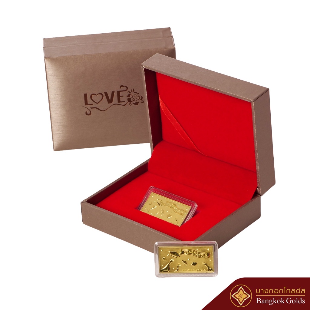 Bangkok Golds ทองแผ่น  ทองคำแท้ 96.5 % Graduation น้ำหนัก 0.5 กรัม มีใบรับประกัน