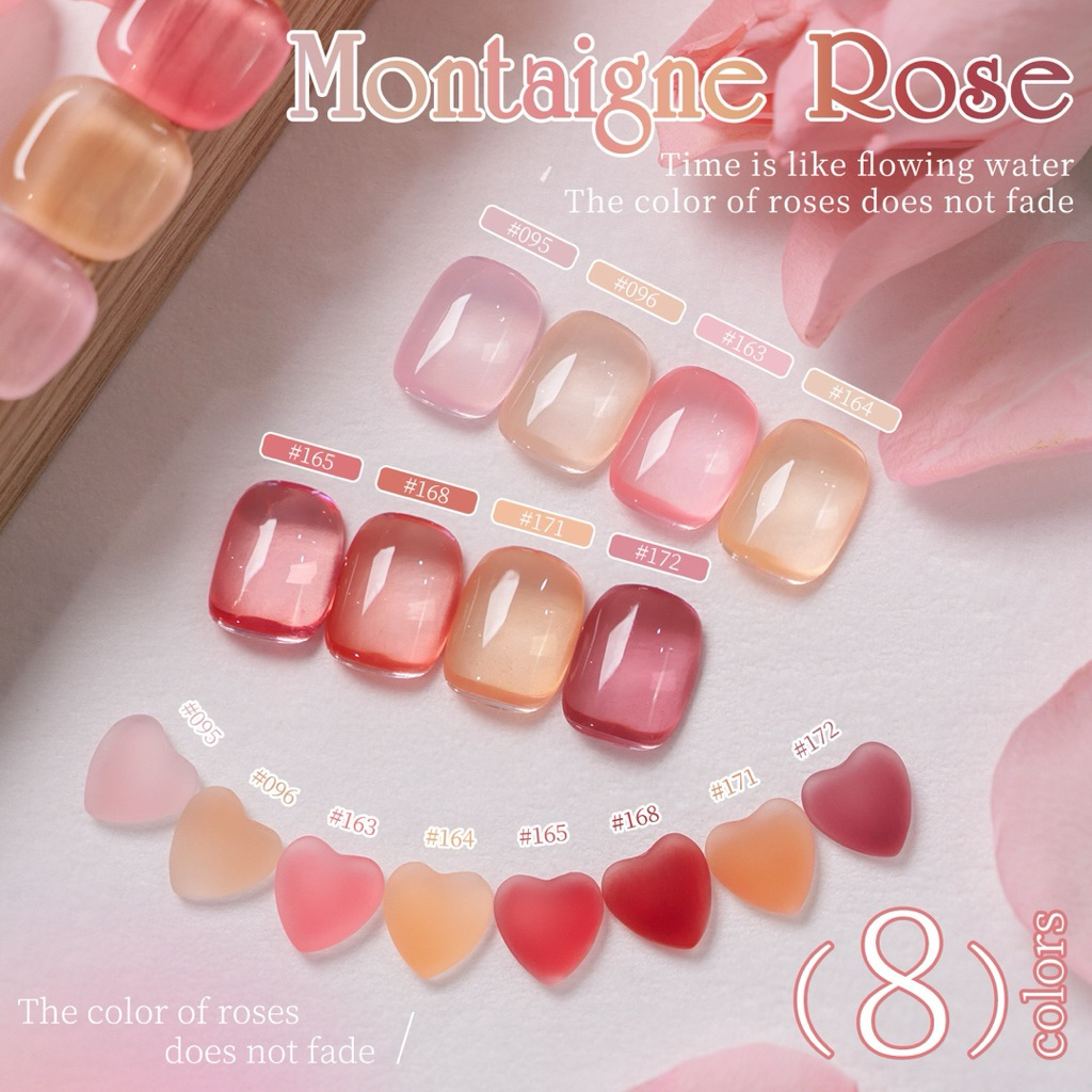 สีทาเล็บเจล MORDDA Montaigne Rose โทนสีไซรัปกุหลาบ สีสวย ขนาด 10ml สินค้าพร้อมส่ง