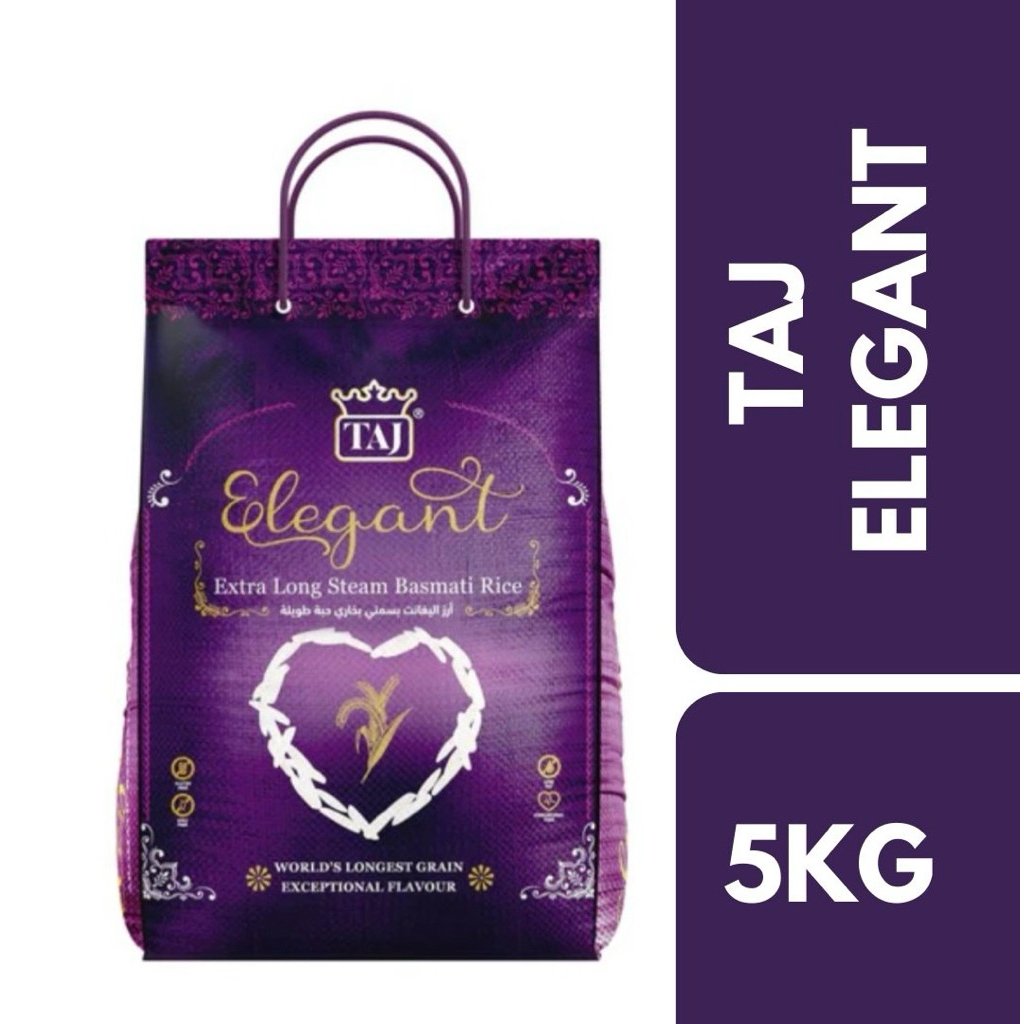 Taj Elegant Extra Long Basmati Rice 5 kg++ ข้าวบาสมาติยาวพิเศษ ขนาด 5 กก.