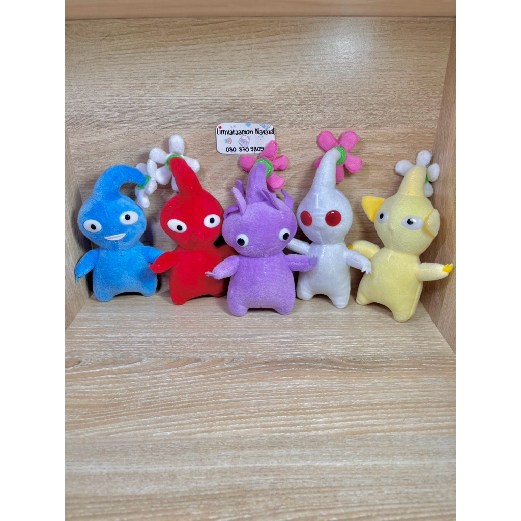 มือสอง/พร้อมส่ง🌼🌈ตุ๊กตา pikmin 17cm🌈🌸#ไม่มีป้าย
