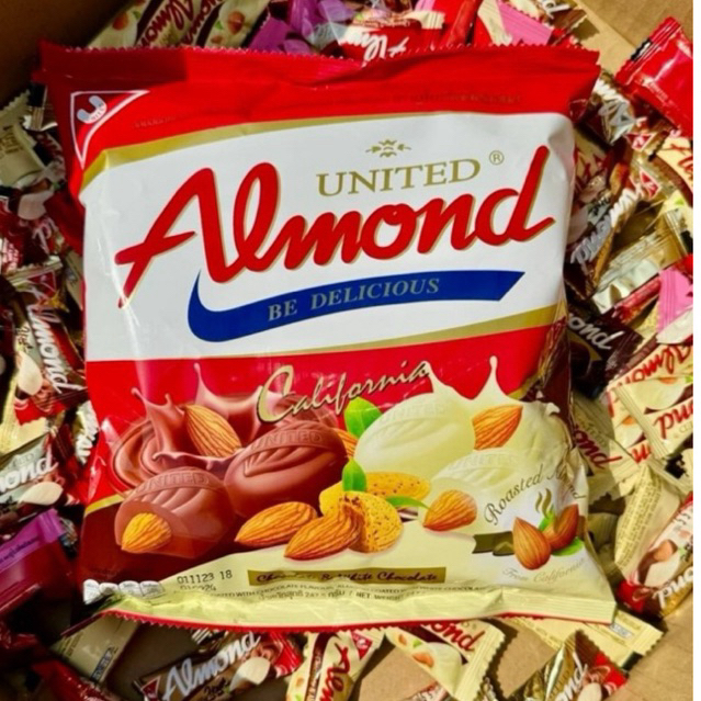 (1ถุง)ถุงใหญ่แอลมอลเคลือช็อคโกแลตยูไนเต็ดถุงใหญ่44-45ชิ้น ของขวัญวันวาเลนไทน์ - รูปที่ 4