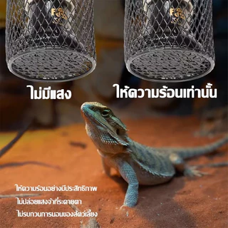 【จัดส่งทันที】หลอดไฟเซรามิค​ 150/200W หลอดไฟให้ความร้อน​(ไม่มีแสง) ใช้กับขั้วเซรามิค IP67 ให้ความอบอุ่นสัตว์เลี้ยงทุกชนิด