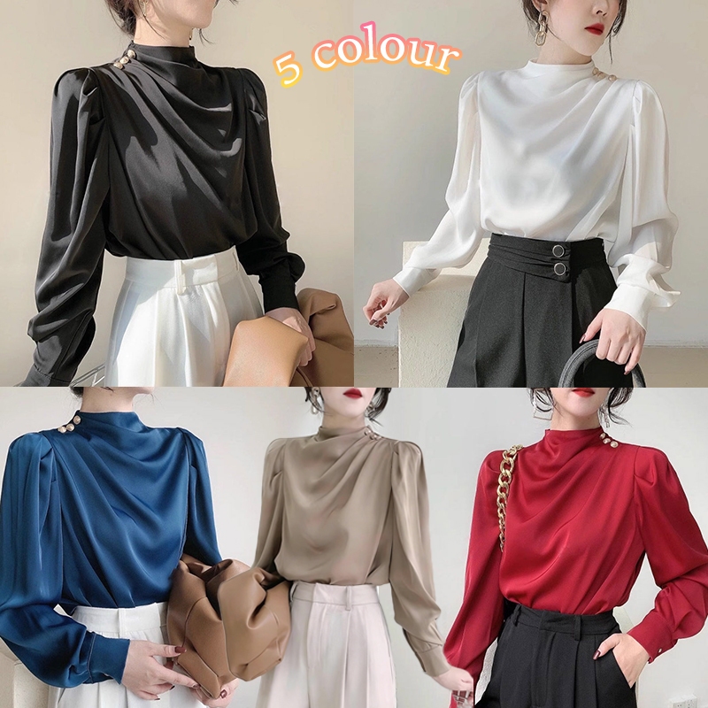 99307 เสื้อชีฟองสีขาวสไตล์ฝรั่งเศสรุ่นใหม่จาก akifoon.store สำหรับผู้หญิง โดดเด่นด้วยดีไซน์ที่หรูหรา ใช้งานได้หลากหลาย แ