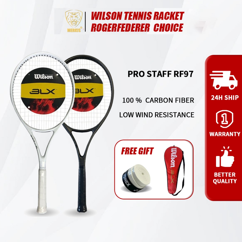 RF97 ไม้เทนนิส tennis racket เทนนิสเล่นคนเดียว ไม้เทนนิสมือสอง กระเป๋าไม้เทนนิส ลูกเทนนิส กันสะเทือน
