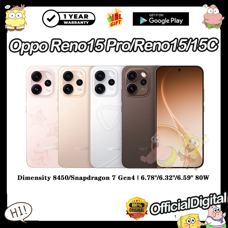 Oppo Reno 15 Pro Oppo Reno 15 Dimensity 8450 Oppo Reno 15C Snapdragon 7 Gen4 80W Oppo Reno15 Pro | ส