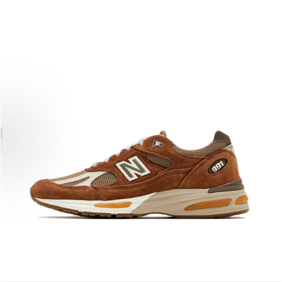 ของแท้ 100%New Balance NB 991 V2 casual running shoes brown