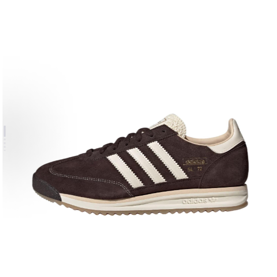 Adidas Originals SL72 RS Casual Retro Running Shoes Aurora Coffee 【ของแท้ 100%】