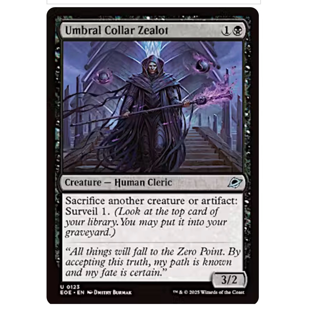 Edge of Eternities: Umbral Collar Zealot
