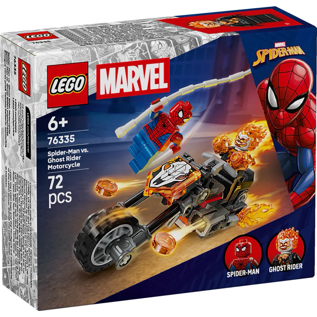 (ส่งด่วนภายในวันได้) Lego Marvel 76335 Spider-Man vs. Ghost Rider Motorcycle