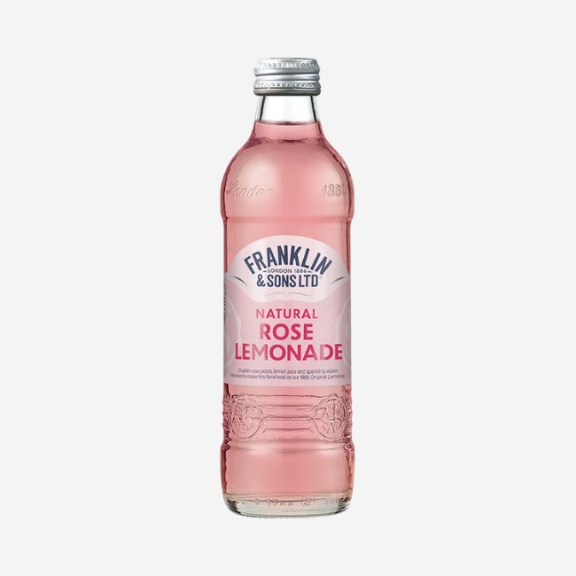 Franklin & Sons Rose Lemonade 275 ml. 3 bottle กลีบกุหลาบอังกฤษ, น้ำมะนาว 200 มล. 3 ขวด