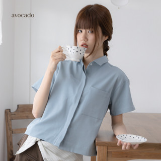 avocado เสื้อเชิ้ตครอป berlin crop shirt