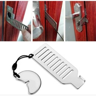 🇹🇭พร้อมส่ง อุปกรณ์ล็อคประตูพกพา สำหรับห้องนอน โรงแรม ไม่ต้อง…