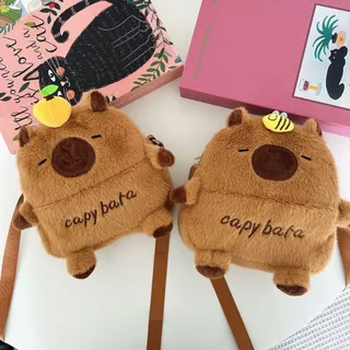 กระเป๋าสะพายคาปิบาร่า Capybara กระเป๋าคล้องไหล่น่ารัก น้ำหนักเบา