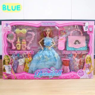 NB-TOYS เซ็ทตุ๊กตา ตุ๊กตาแต่งตัว ชุดตุ๊กตาเจ้าหญิง หักแขน-ขาได้ ของเล่นเด็กผู้หญิง พร้อมอุปกรณ์