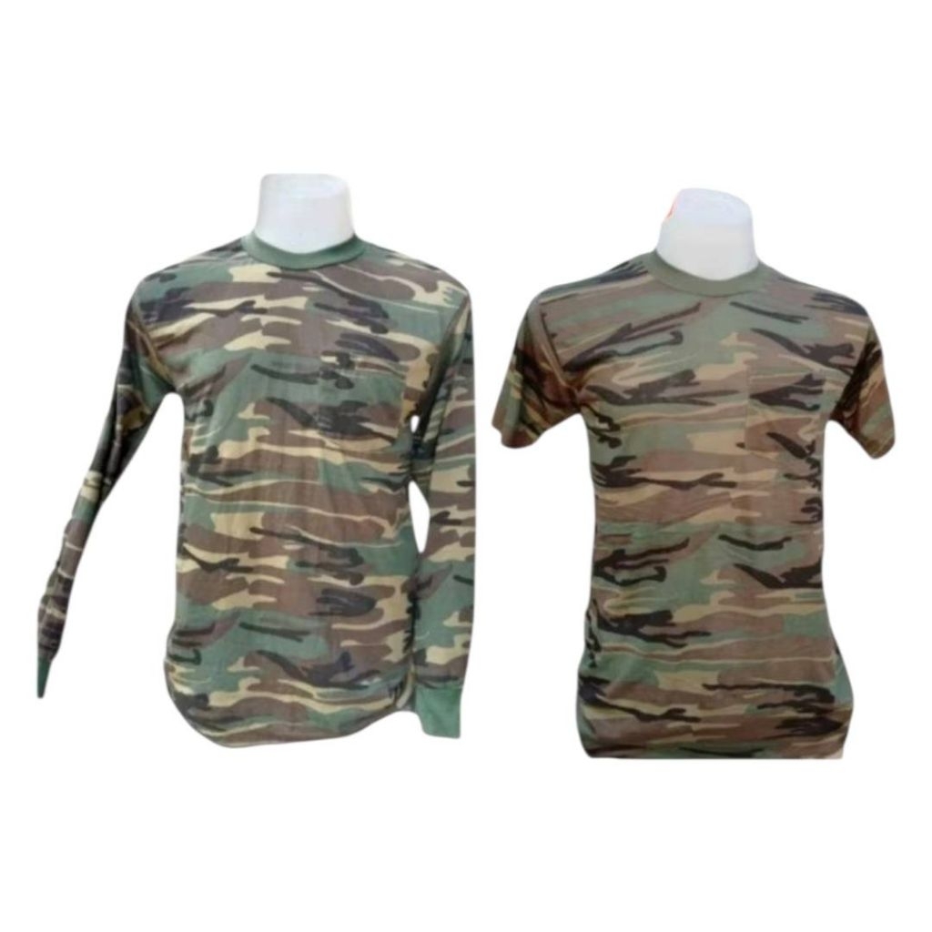 เสื้อยืดแขนยาวลายพราง