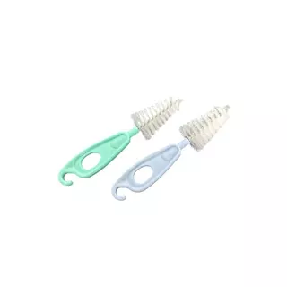 Nipple Brush แปรงล้างจุกนมสำหรับเด็ก หัวไนลอน/หัวฟองน้ำ ใช้งานดี เหมาะสำหรับคุณแม่