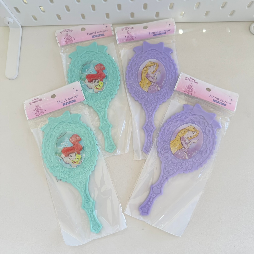 พร้อมส่ง ✅ 🪞 กระจกพกพา Disney Princess | ร้าน 100 เยน ญี่ปุ่น 🇯🇵