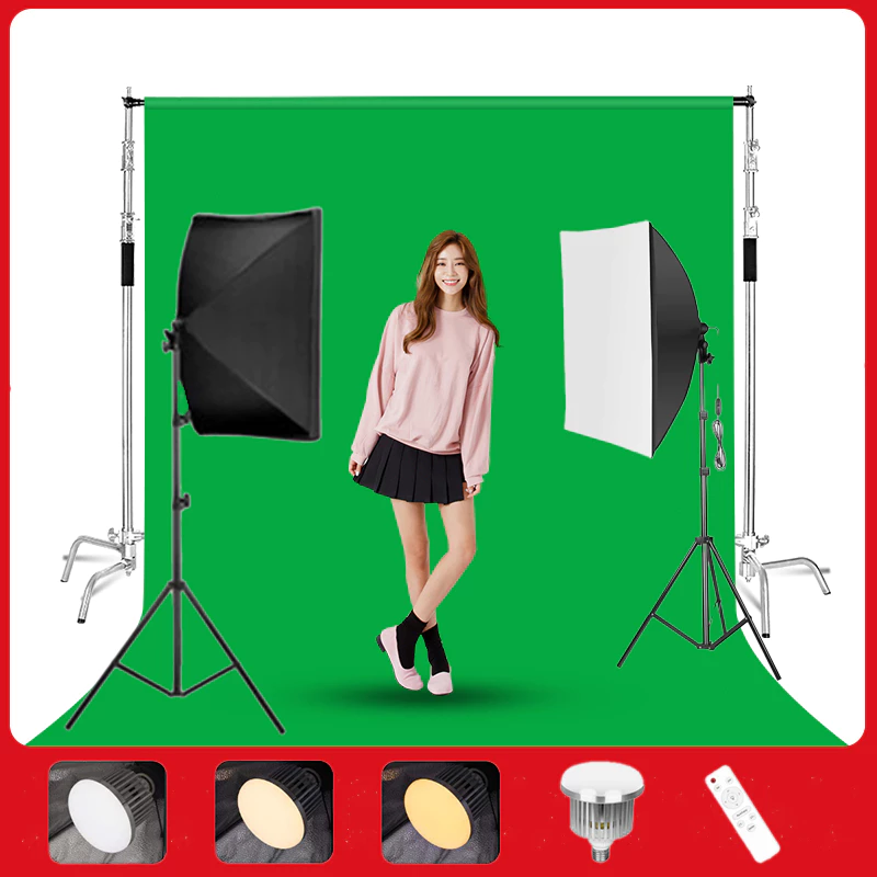 2M x 2M เมตร ขาตั้ง โครงฉากถ่ายภาพ ฉากถ่ายภาพ สตูดิโอถ่ายภาพ ฉากเขียว green screen thumbnail 8