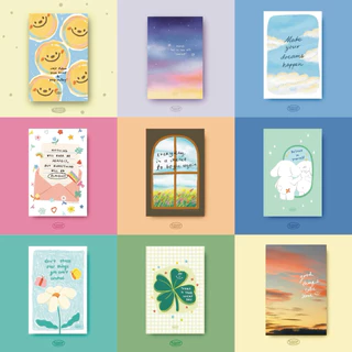 BMCK - quote postcard (มีซอง) การ์ดอวยพร ติดผนังตกแต่งห้อง