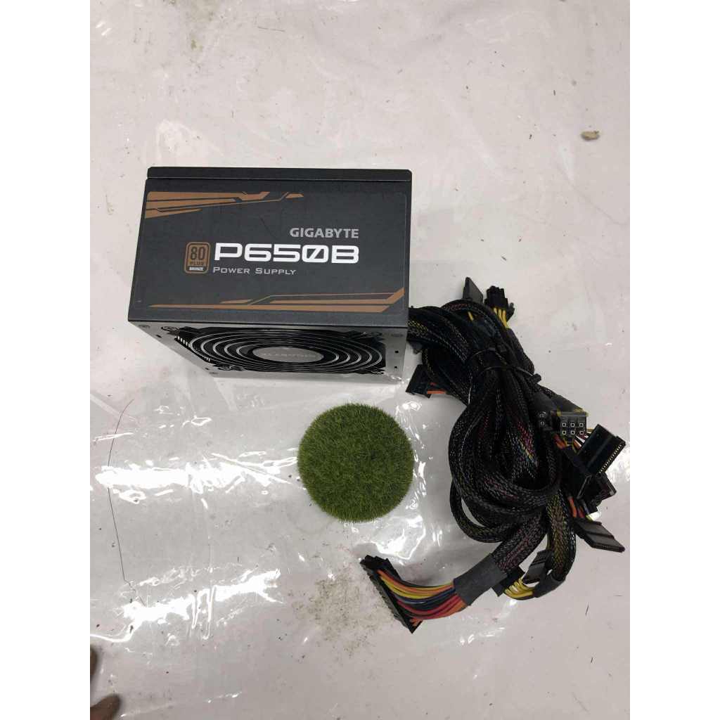 PSU Gigabyte P650B 650W80 Plus Bronze ,Quiet Fan,Power Supply #อุปกรณ์จ่ายไฟ ไม่มีดล่อง ประกันร้าน