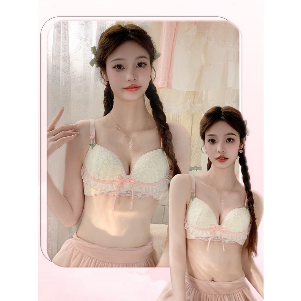 w&c bras บราฝรั่งเศสบราแบบบางชุดชั้นในเซ็กซี่ไม่มีโครงเหล็ก Bra ny088