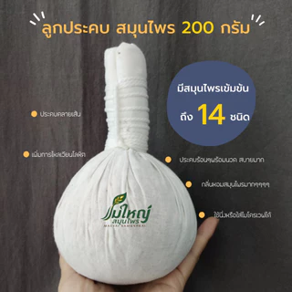 ลูกประคบหน้า ลดสิว หน้าใส ประคบนม เพิ่มน้ำนม สมุนไพร ลูกประคบ 100 กรัม ลูกประคบ 200 กรัม