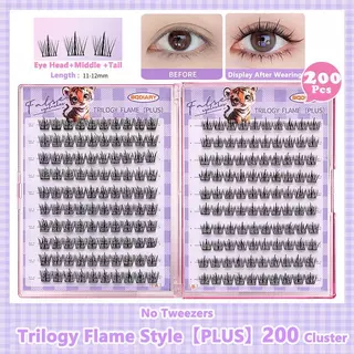 200/240 กระจุกต่อกล่อง ขนตาปลอม 3d 20 แถว เหมาะ ผู้หญิง แต่งหน้า ขนตา ไม่ต้อง กาวติดขนตา ขนตาจับช่อ จัดส่งในวันเดียวกัน