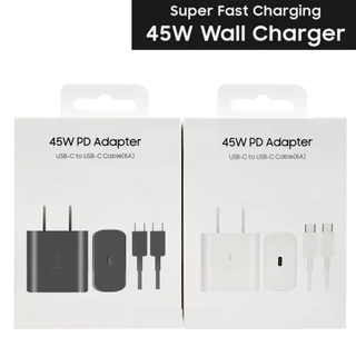 ชุดสายชาร์จเร็ว 25W 45W 65W ชุดชาร์จเร็ว Type c รองรับรุ่น S20 S21 S22 A70 A71 A72 สําหรับ type c to type c Fast Charger