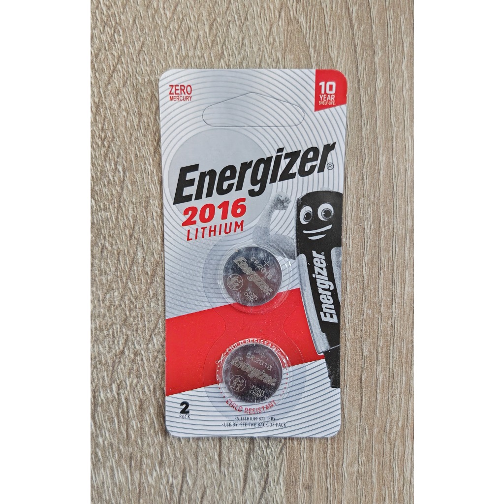 ⚪ ถ่านกระดุม Energizer CR2016 Lithium Battery 3V