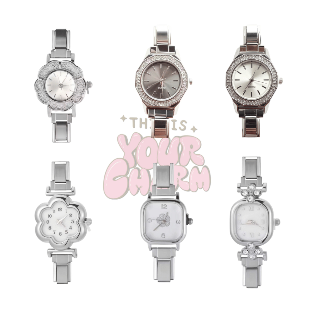 Charm watch หน้าปัดนาฬิกาสำหรับใส่ชาร์ม yourcharm italian charm bracelet