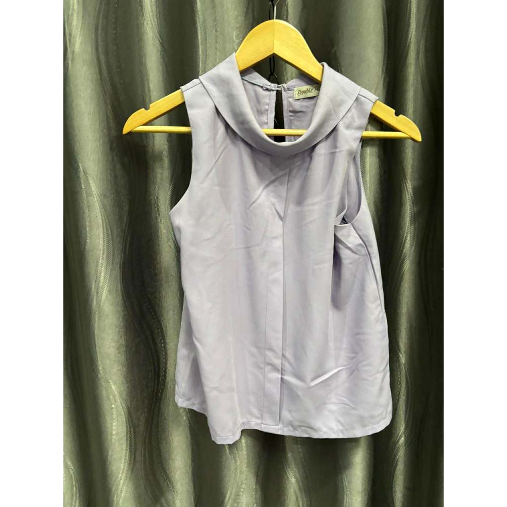 Bเสื้อคอปีน เรียบๆ หรูๆ  อก 32-34 น่ารัก เรียบร้อย