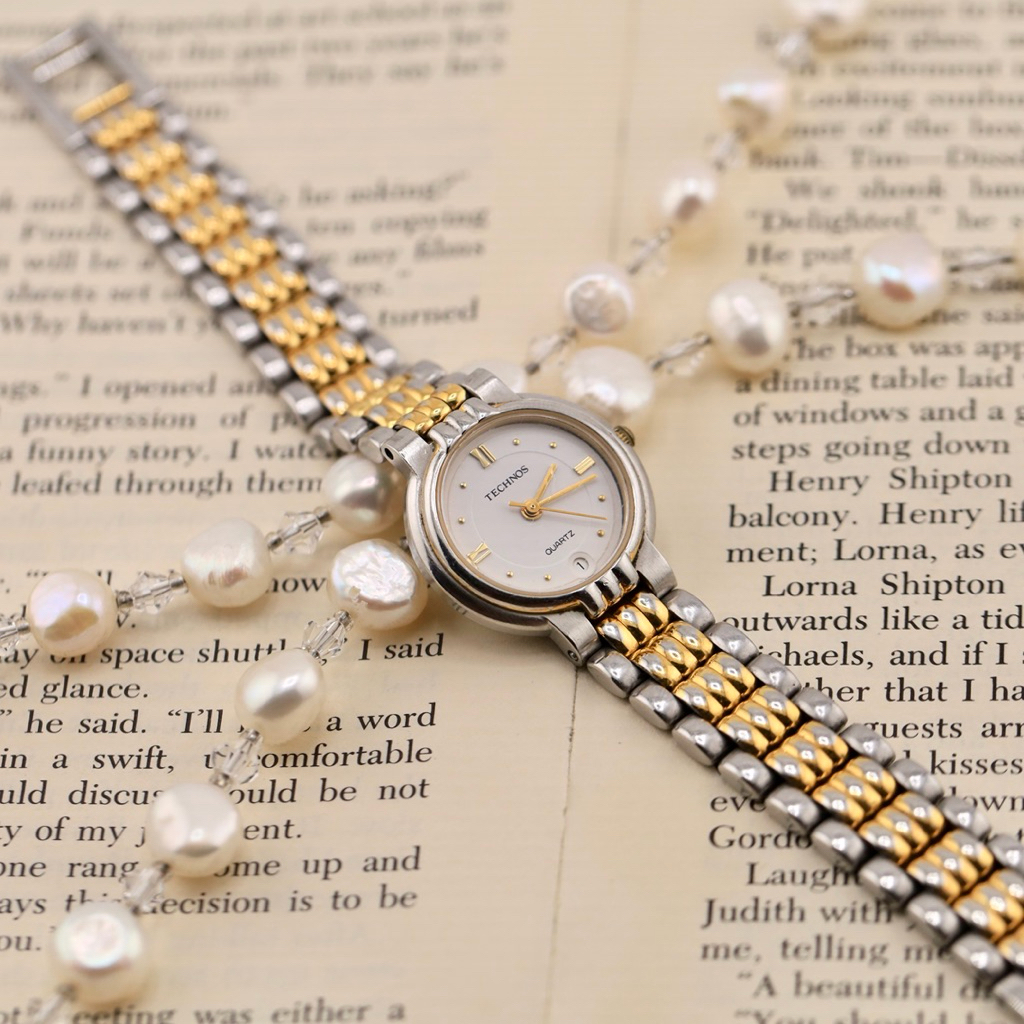 นาฬิกาวินเทจ Technos 2 tone braclet🌟