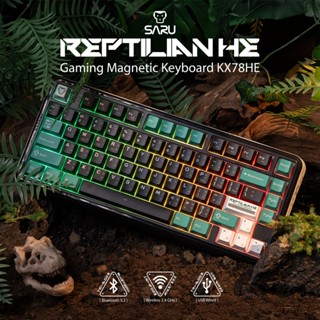 [สินค้าประกันศูนย์ 1 ปี] SARU คีย์บอร์ดเกมมิ่ง KX78HE – Hall…