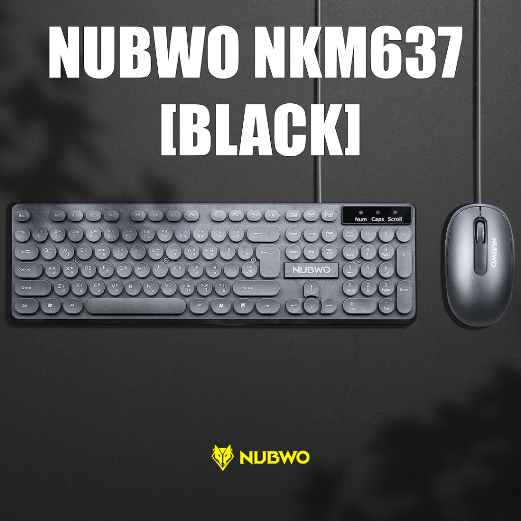 ชุดคีย์บอร์ดและเมาส์ Nubwo NKM-628 / NKM-637 / NKM-646 thumbnail 3