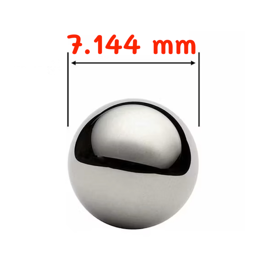 100 บาท 100 เม็ด 7.144 mm. ( 9/32") STEEL BALL สตีลบอล ลูกเหล็ก เม็ดกลมเหล็ก บอลเหล็ก ลูกเหล็ก ลูกกล
