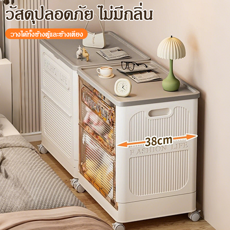 【COD】กล่องเก็บของอเนกประสงค์แบบพับได้ พลาสติกหนา เปิดฝาบนได้ ความจุใหญ่ สำหรับเก็บของเล่น ของใช้เด็ก - รูปที่ 5