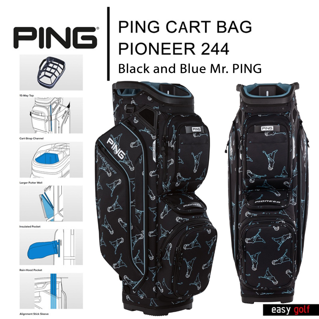 PING CART BAG PIONEER 244 PING CART BAG ถุงกอล์ฟ