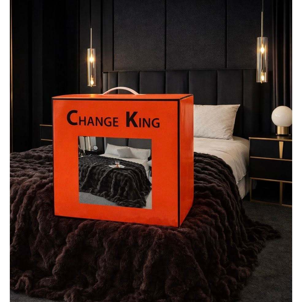 ผ้าห่มขนกระต่ายพรีเมี่ยม Ck 6F 2.5kg งานหรูพร้อมกล่องพรีเมี่ยม