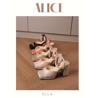 ALICE รองเท้าส้นสูงซาตินแกลมๆ ส้นสูง3.5นิ้ว สูงแต่ใส่สบายมีอยู่จริง 💕