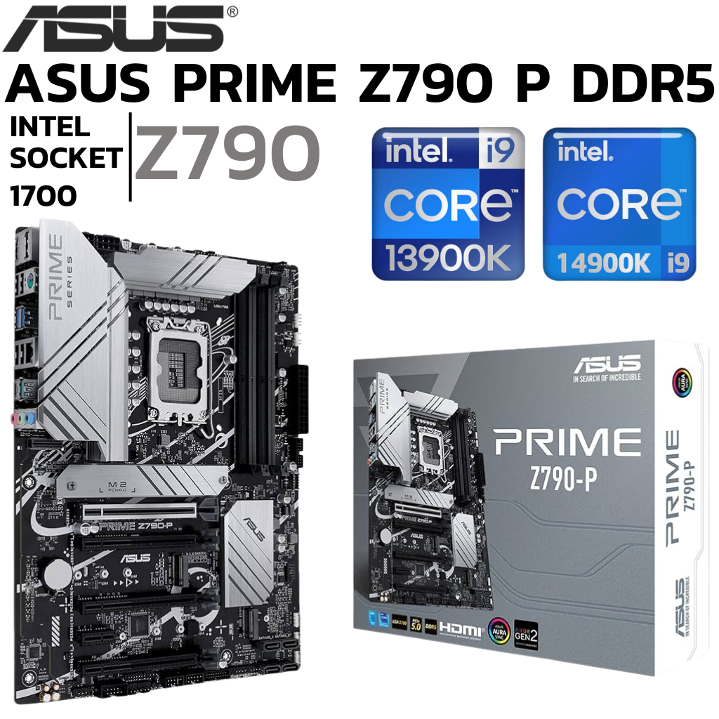 MAINBOARD (เมนบอร์ด) ASUS PRIME Z790-P-CSM (DDR5) (SOCKET LGA 1700) (ATX)