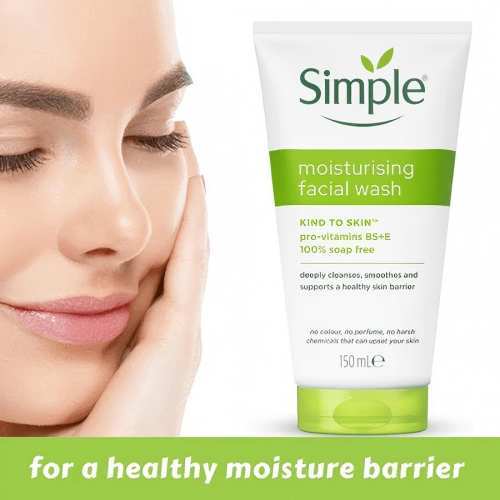 Simple Facial Wash Moisturising, Refreshing, Micellar Gel Wash 150ml/โฟมล้างหน้า มอยส์เจอร์ไรซิ่ง เฟ
