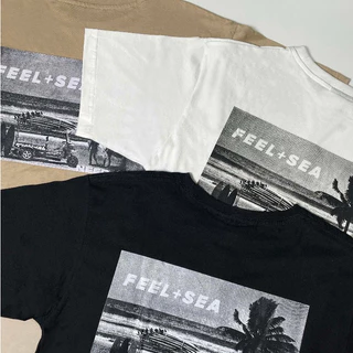 เสื้อยืดลายกราฟิกแขนสั้น FEEL SEA (Need a ride) by SEIZE™สไตล์สตรีทญี่ปุ่น คอตตอน 100% FS_BT_036