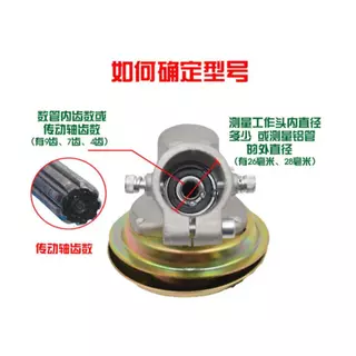【Shopee 8.8 ลดโหด โค้ดคุ้ม】หัวเกียร์28mm.9ฟัน พร่อมสกรู+น็อตแบบ เครื่องตัดหญ้า กระบอกตัดหญ้าทรง UFO