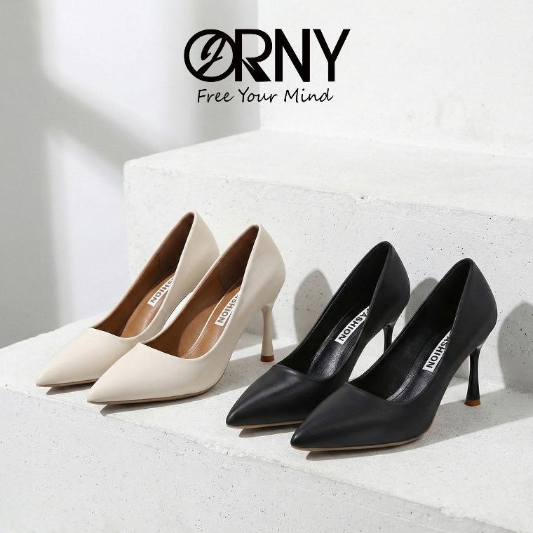 พร้อมส่ง 💎1247 รองเท้าผู้หญิงส้นสูง  คัชชูปลายแหลม ส้นเข็มสูง 3 นิ้ว  พื้นนิ่ม แต่งงาน ออกงาน