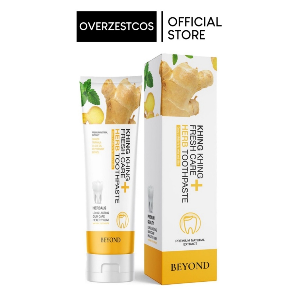 BEYOND KHING KHING WHITENING FRESH CARE HERB TOT ยาสีฟันขิงขิง 50G.