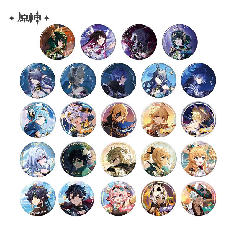 [ พร้อมส่ง / Official ] Genshin Impact Patch Badge เกนชิน เข็มกลัด แพทช์ Mavuika Citlali Lauma Flins Rerir Sandrone